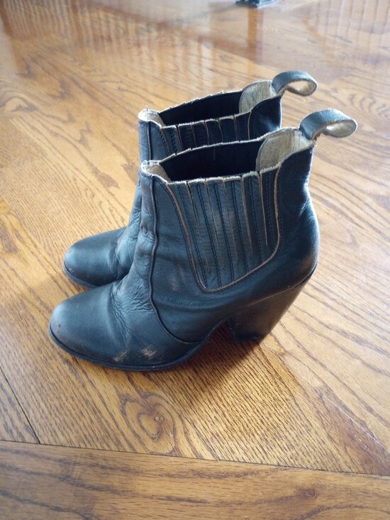 Freebird by Steven Shoes - Freebird Morgan Distressed Leather Chelsea Ankle Boots